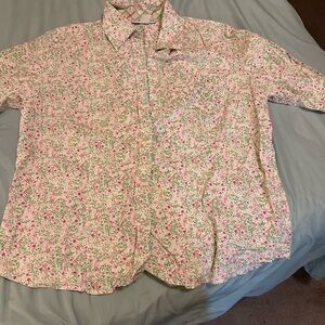 Sag Harbor Pink Floral Men's Shirt